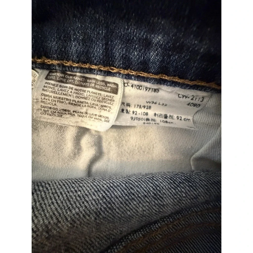 Levi's 514 Straight Leg Jeans Mens Sz 36 Blue Denim 30
